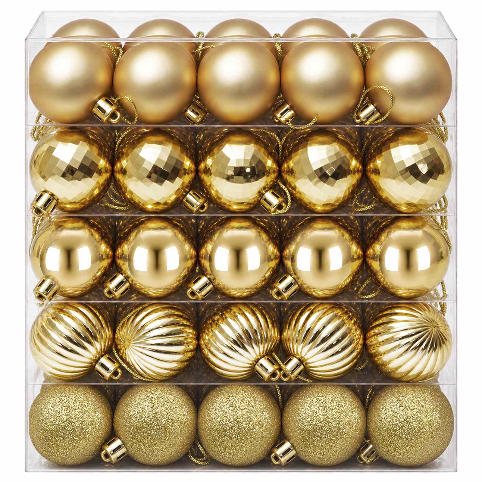 Set di Palline di Natale 100 pz Oro 4 cm Polistirolo