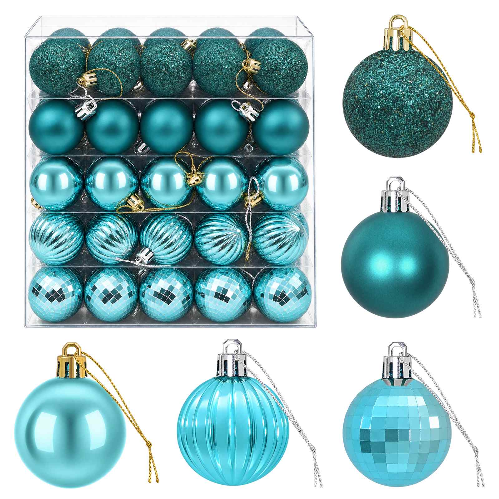Set di Palline di Natale 100 pz Verde 4 cm Polistirolo