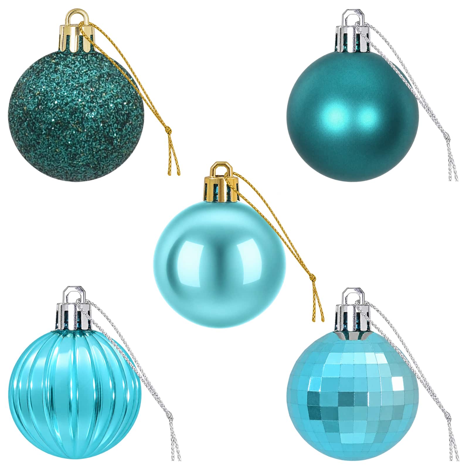 Set di Palline di Natale 100 pz Verde 4 cm Polistirolo