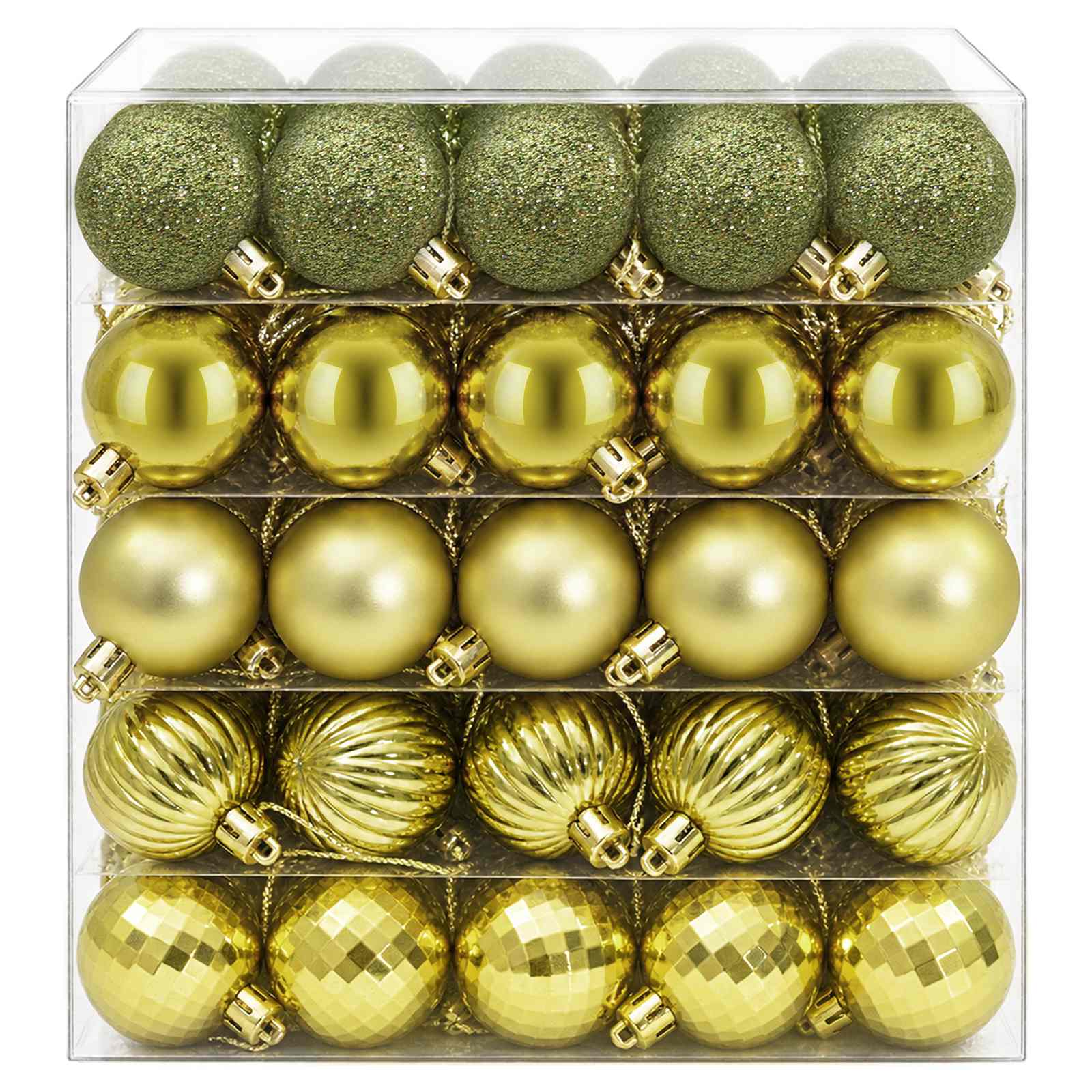 Set di Palline di Natale 100 pz Verde chiaro 4 cm Polistirolo