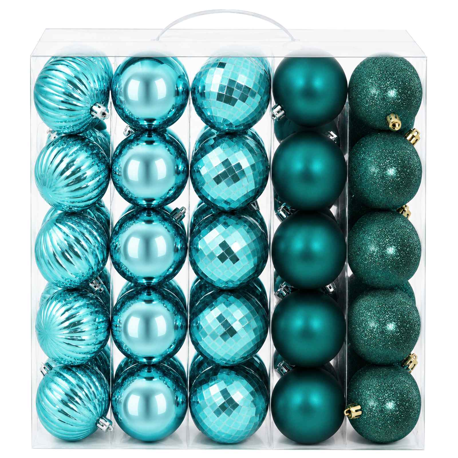 Set di Palline di Natale 75 pz Verde 6 cm Polistirolo