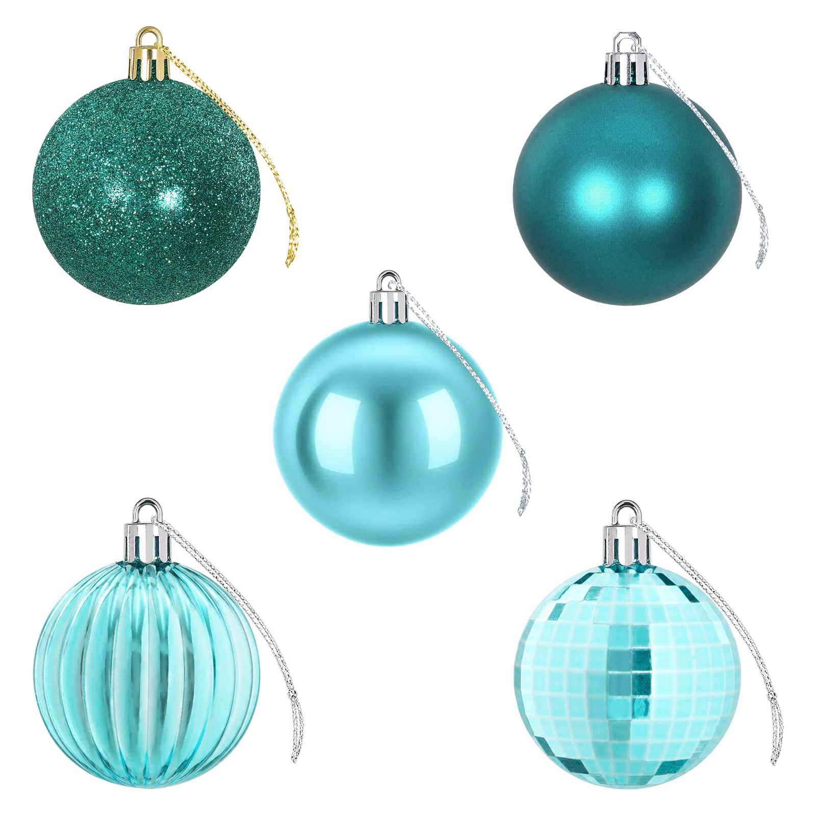 Set di Palline di Natale 75 pz Verde 6 cm Polistirolo