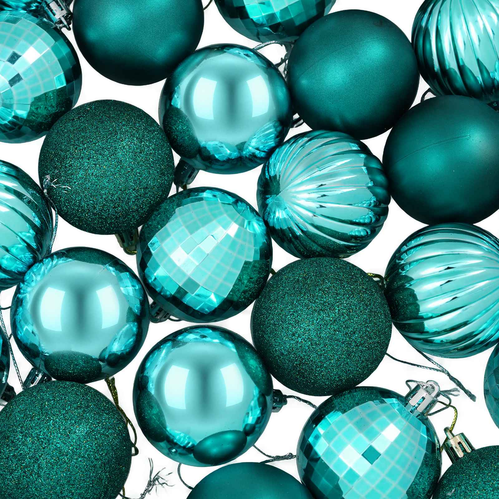 Set di Palline di Natale 75 pz Verde 6 cm Polistirolo