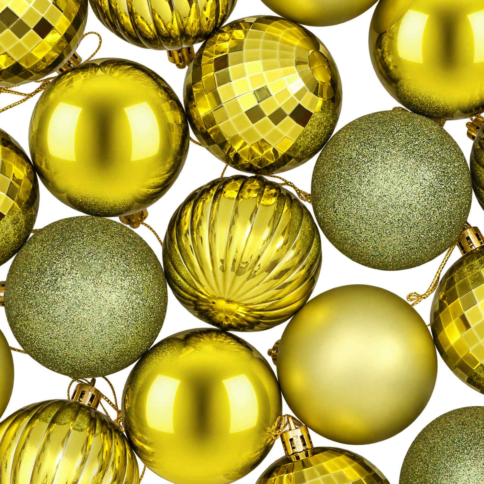 Set di Palline di Natale 75 pz Verde chiaro 6 cm Polistirolo