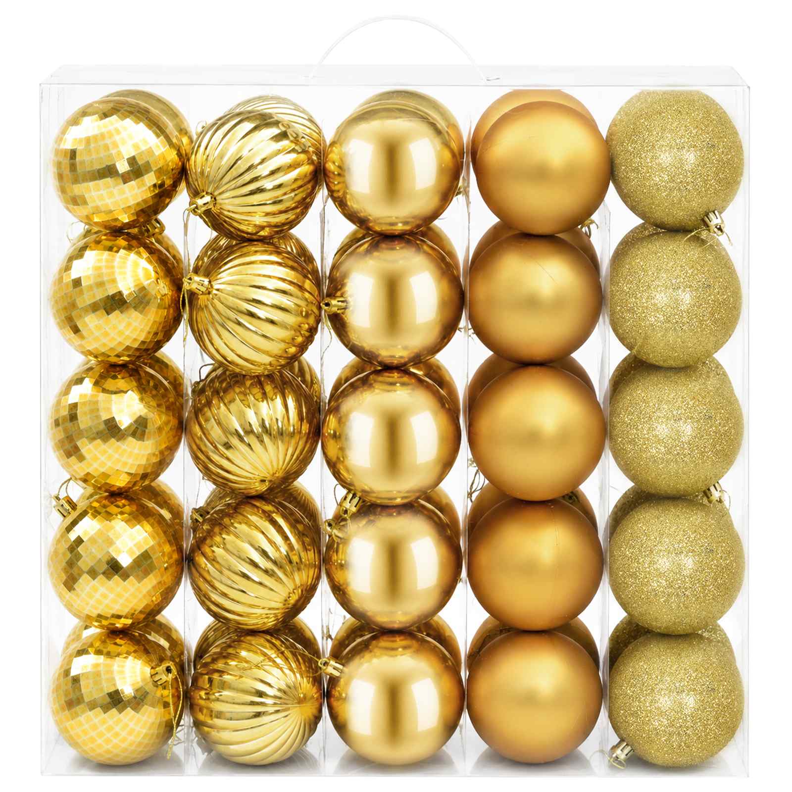 Set di Palline di Natale 50 pz Oro 8 cm Polistirolo