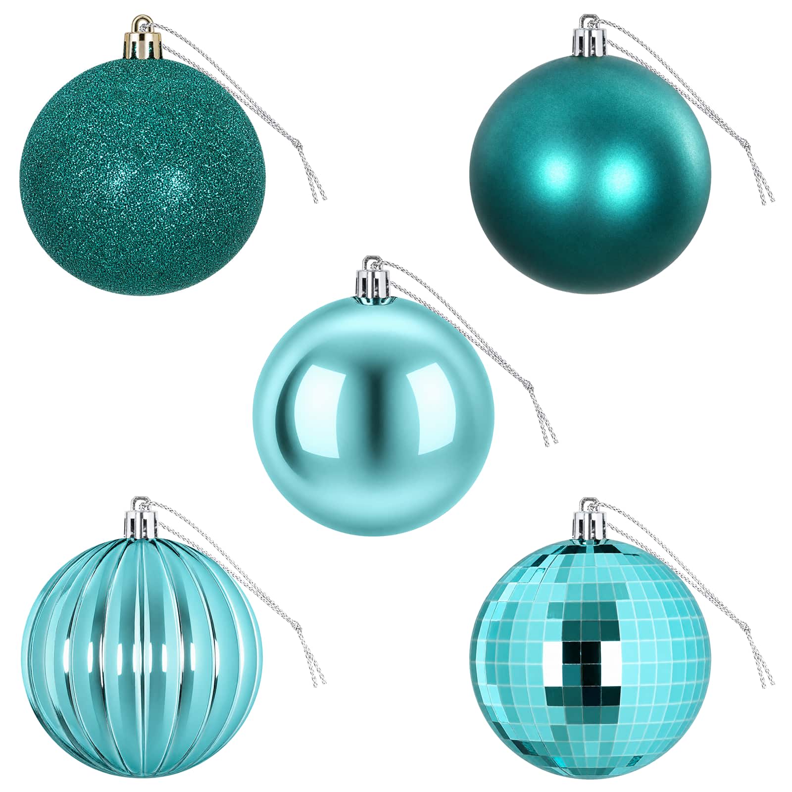 Set di Palline di Natale 50 pz Verde 8 cm Polistirolo
