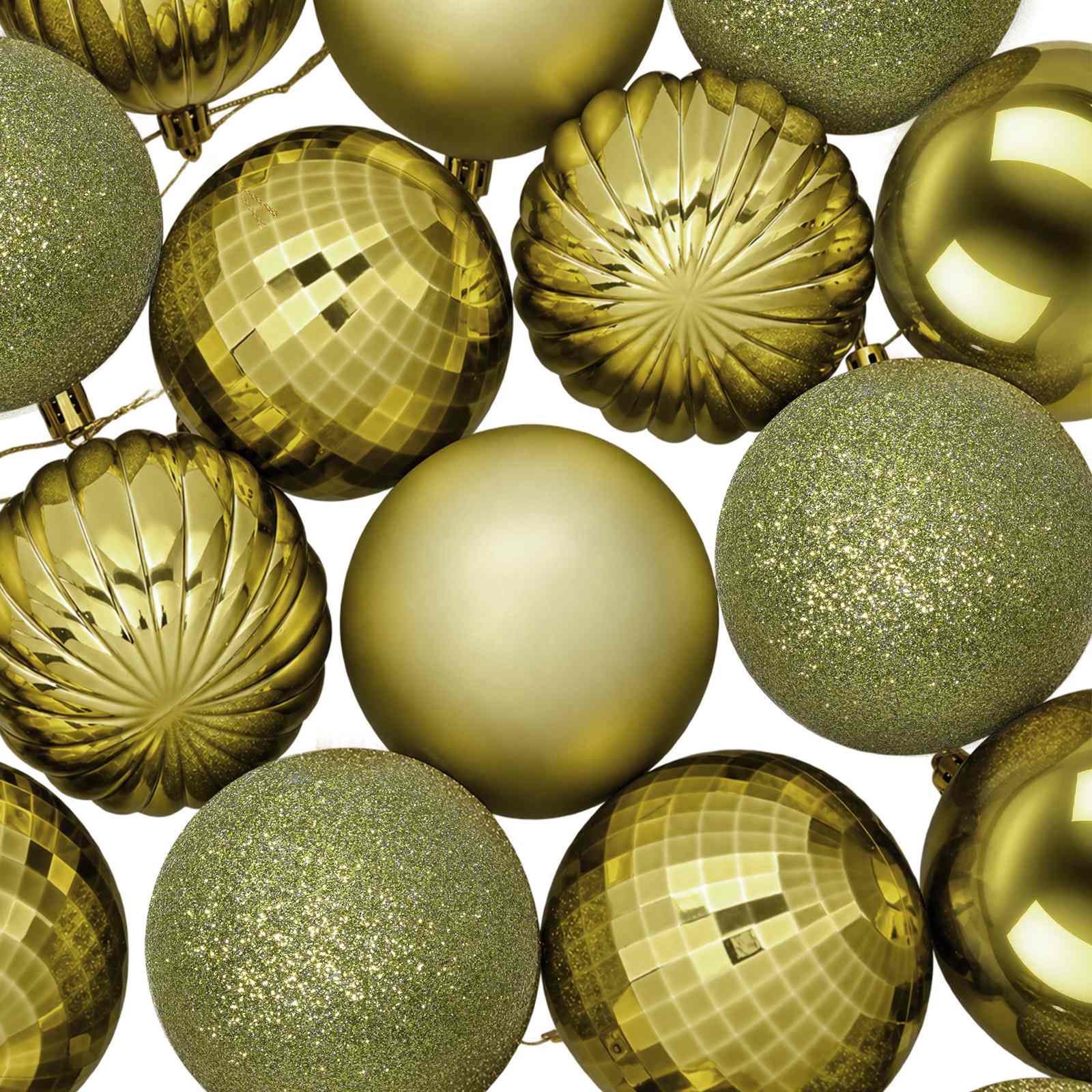 Set di Palline di Natale 50 pz Verde chiaro 8 cm Polistirolo
