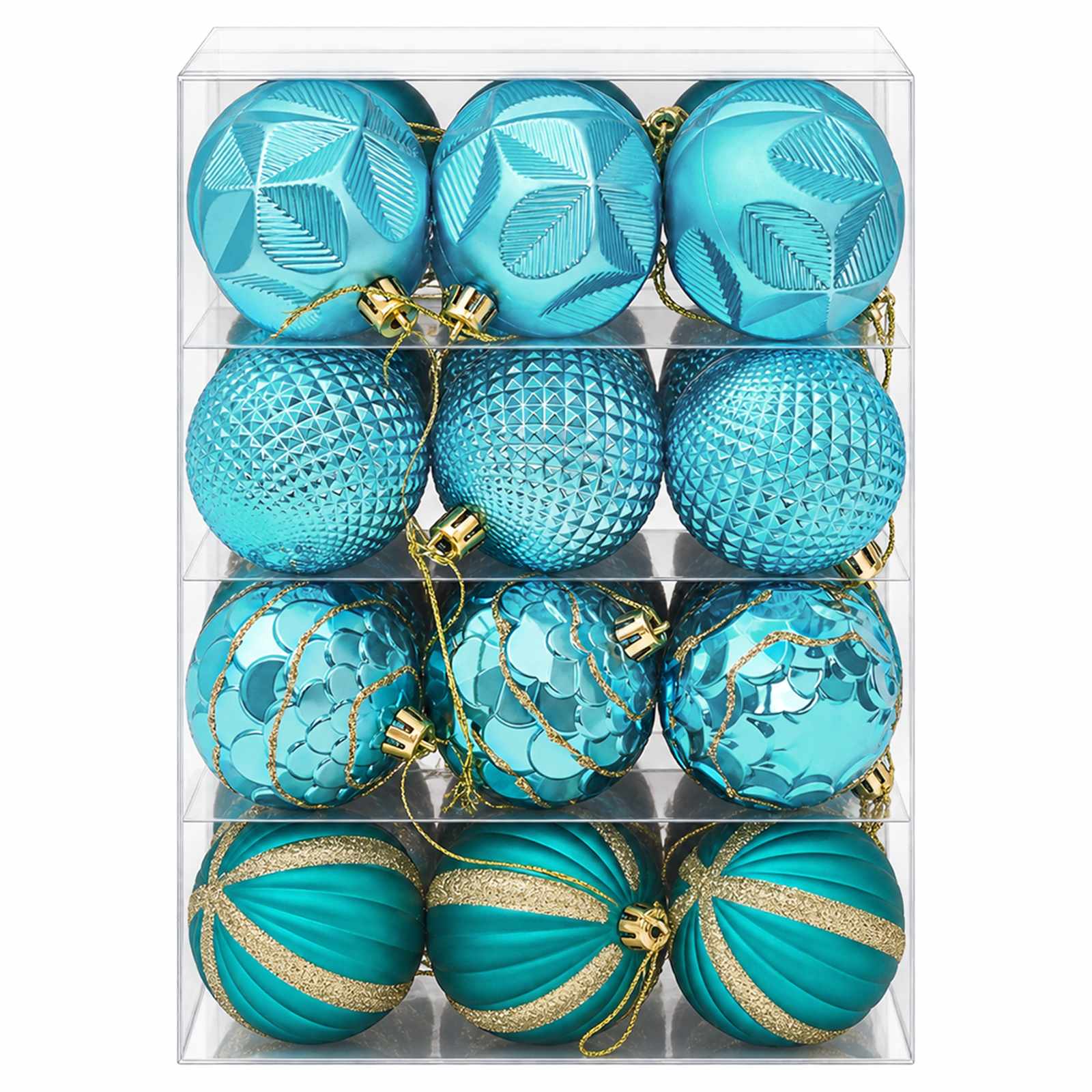 Set di Palline di Natale 36 pz Verde 6 cm Polistirolo