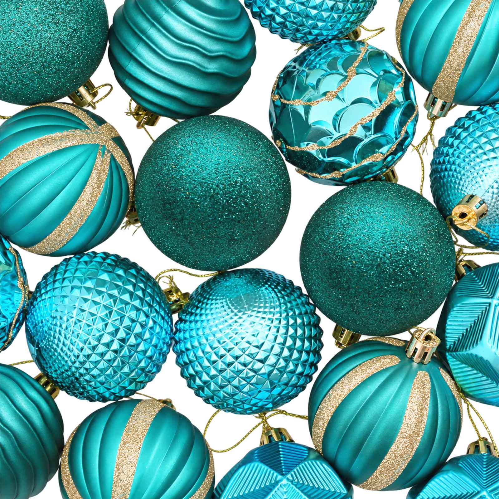Set di Palline di Natale 36 pz Verde 6 cm Polistirolo