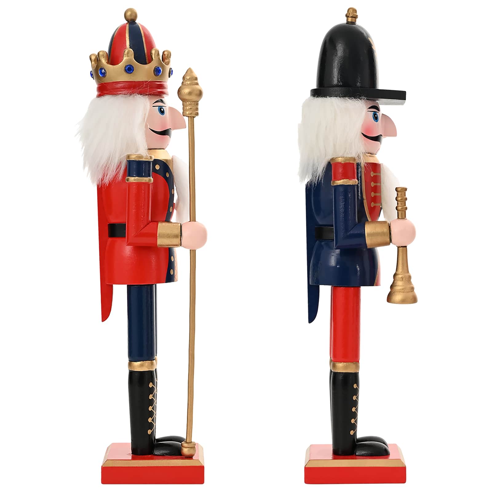 Schiaccianoci di Natale TURKU 2 pz Rosso e Nero 30 cm
