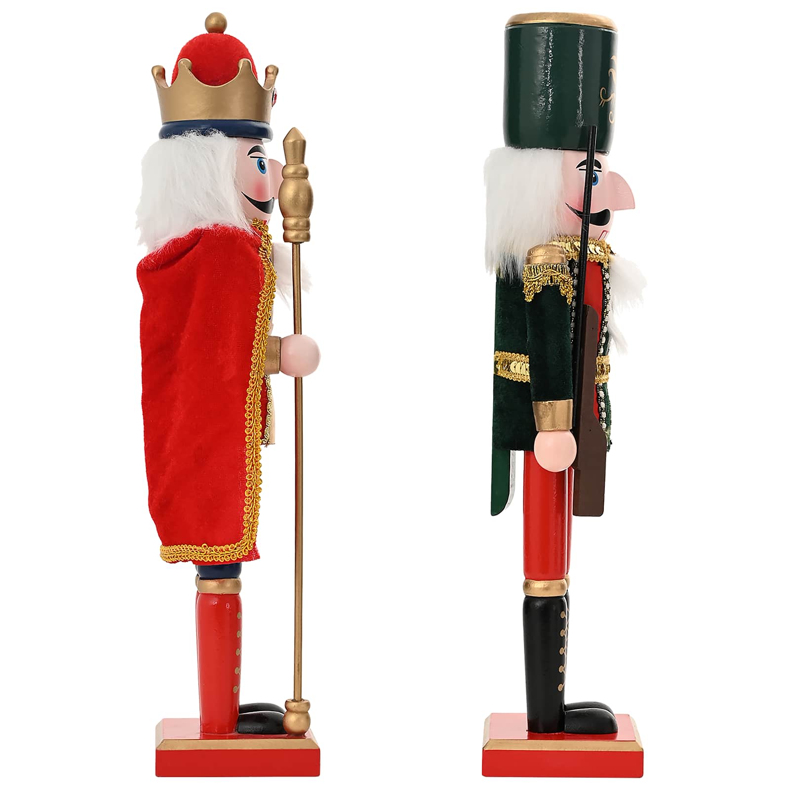 Schiaccianoci di Natale TURKU 2 pz Rosso e Nero 38 cm