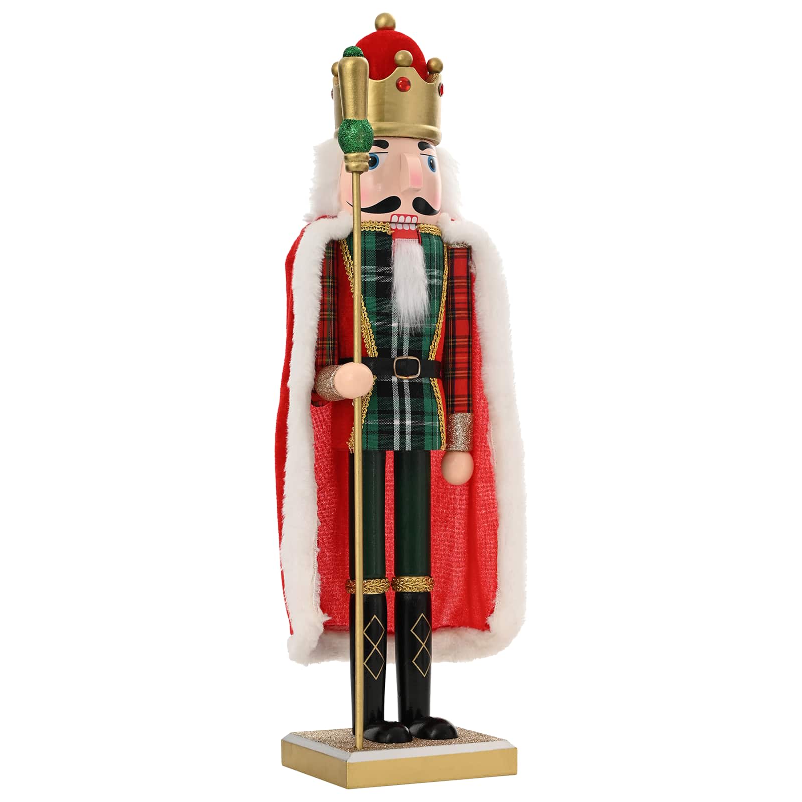 Schiaccianoci di Natale TURKU Rosso e Nero 50 cm