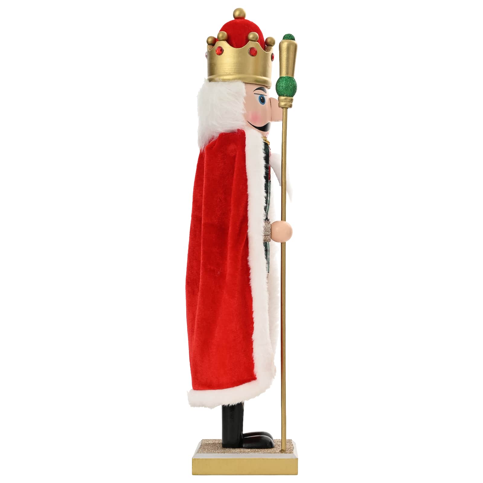 Schiaccianoci di Natale TURKU Rosso e Nero 50 cm