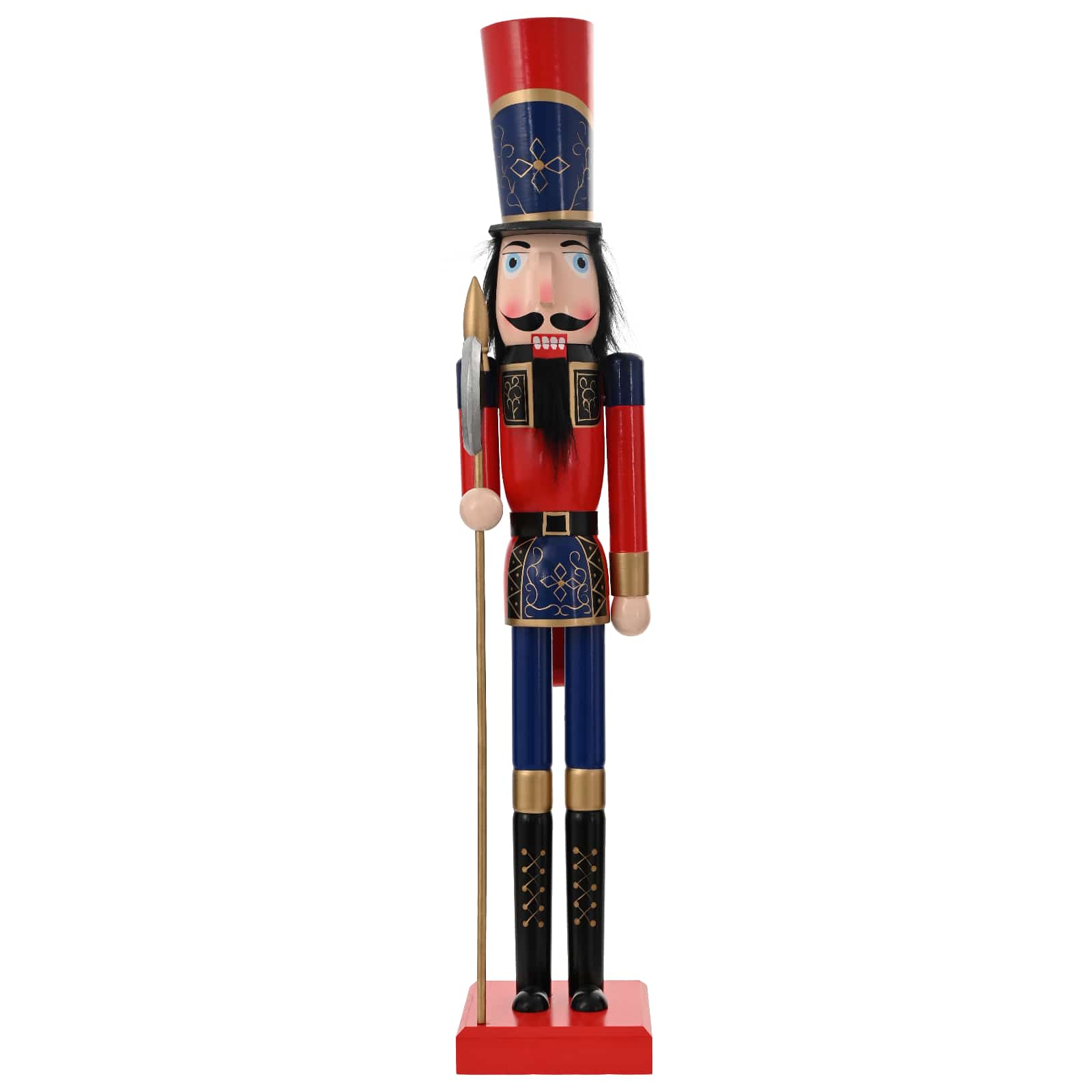 Schiaccianoci di Natale TURKU Rosso e nero 91 cm
