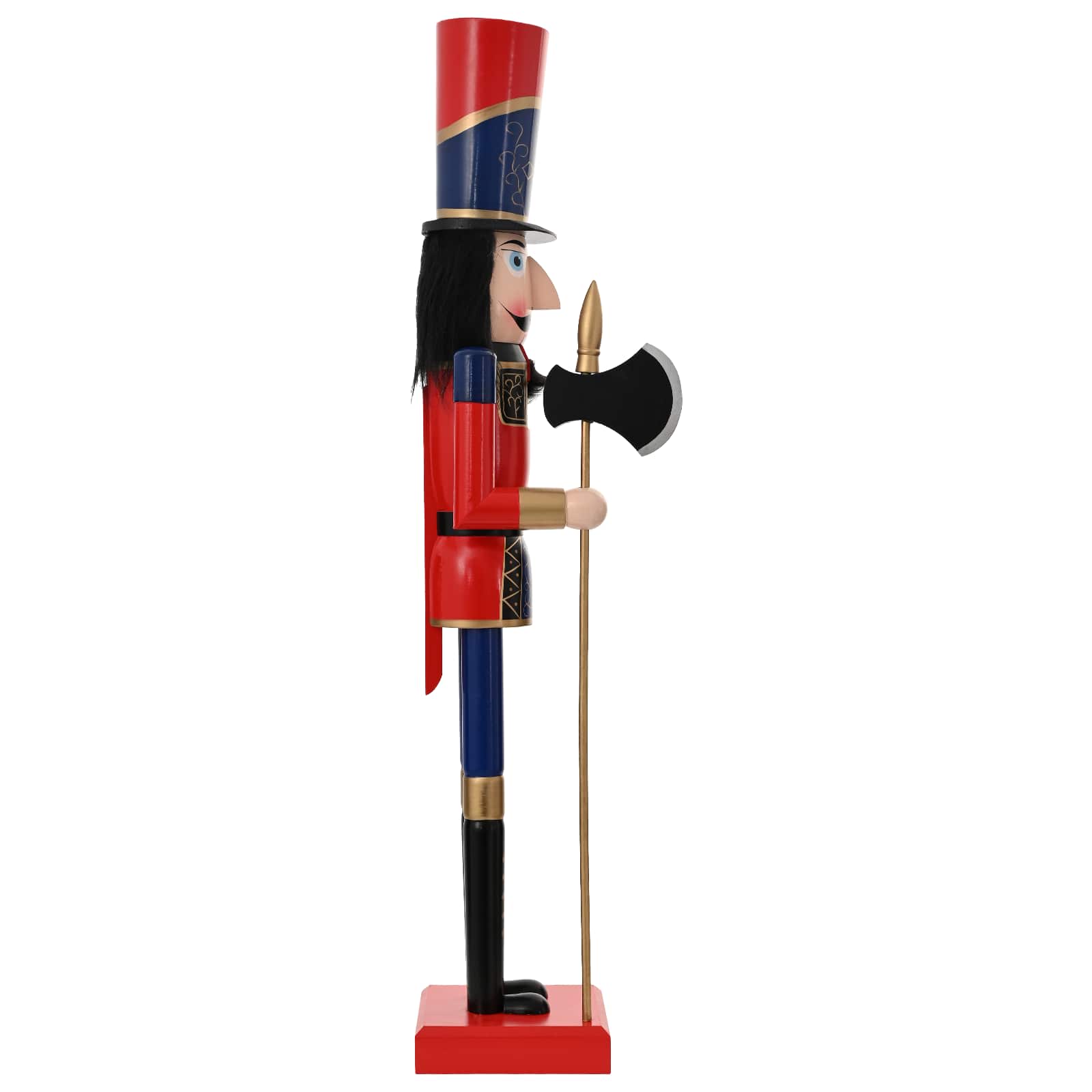 Schiaccianoci di Natale TURKU Rosso e nero 91 cm