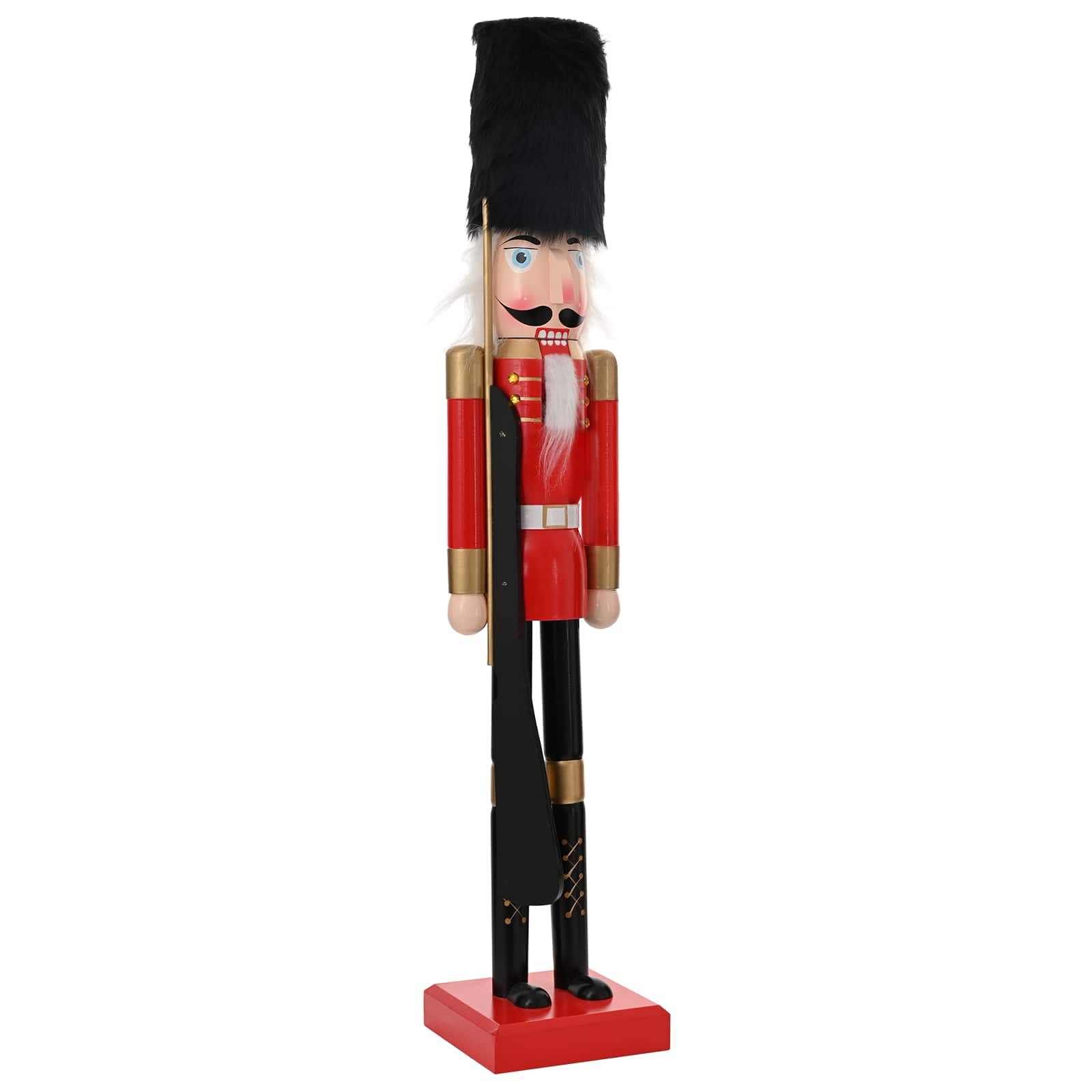 Schiaccianoci di Natale TURKU Rosso e nero 91 cm