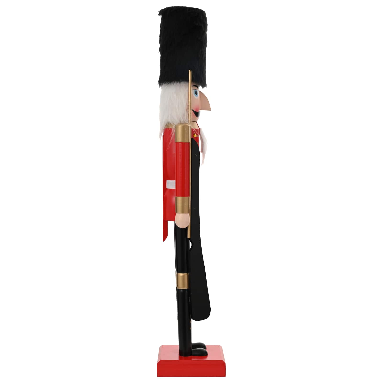 Schiaccianoci di Natale TURKU Rosso e nero 91 cm