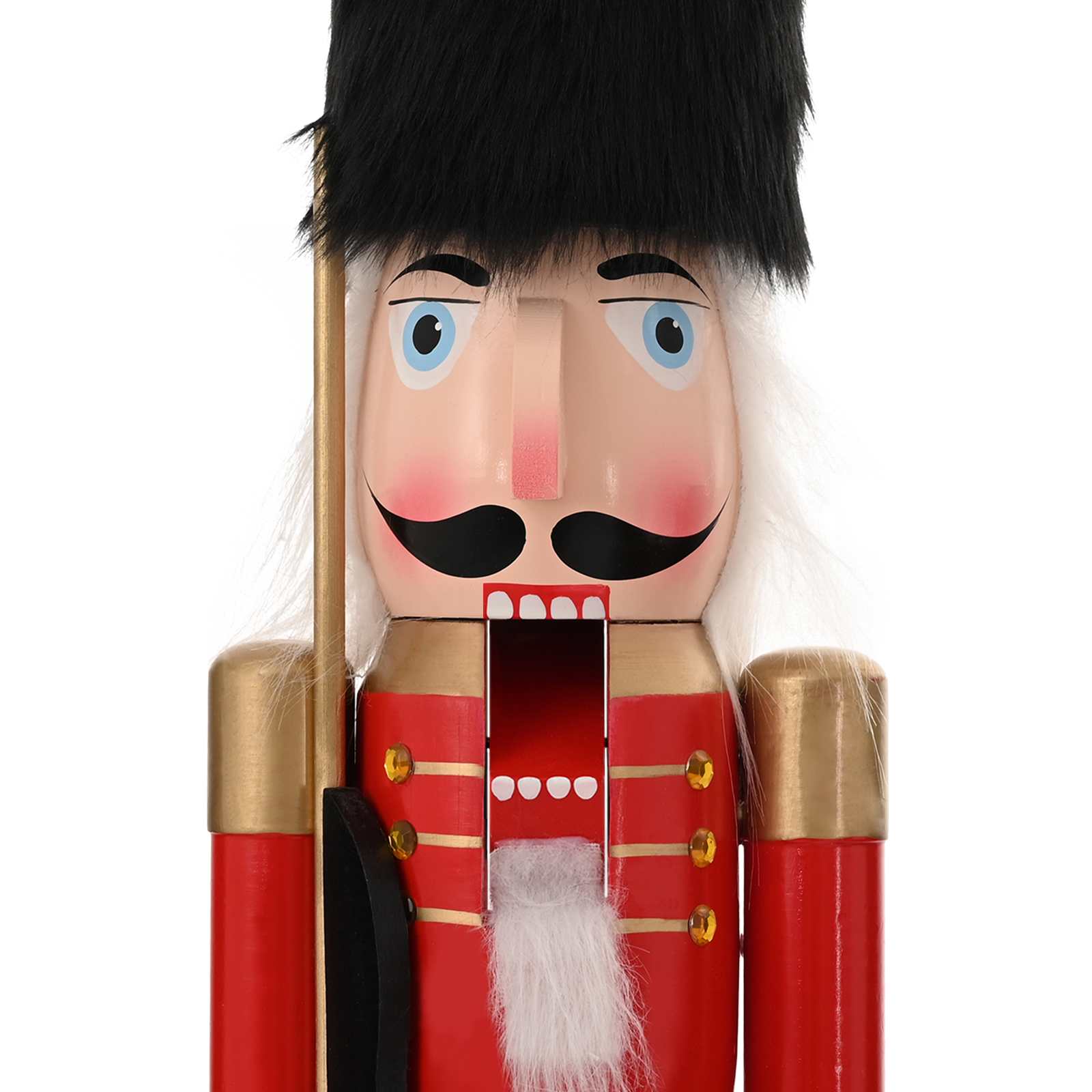 Schiaccianoci di Natale TURKU Rosso e nero 91 cm