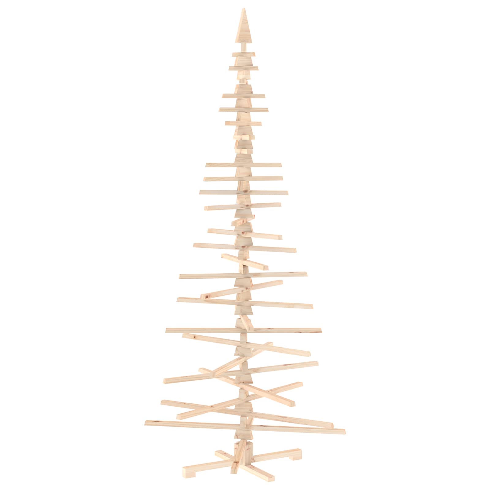 Albero di Natale in legno KOTKA 240 cm Legno Massello di Pino