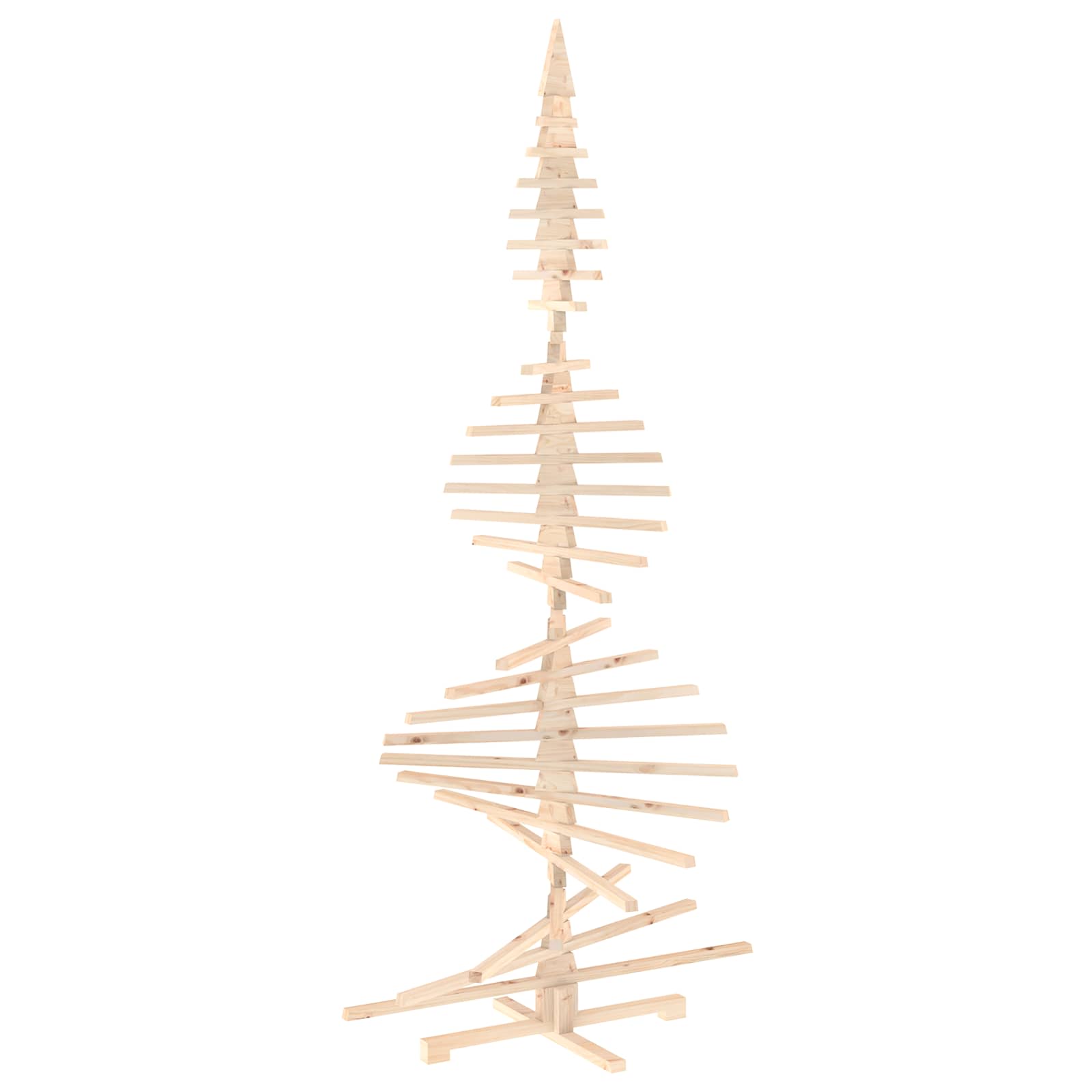 Albero di Natale in legno KOTKA 240 cm Legno Massello di Pino