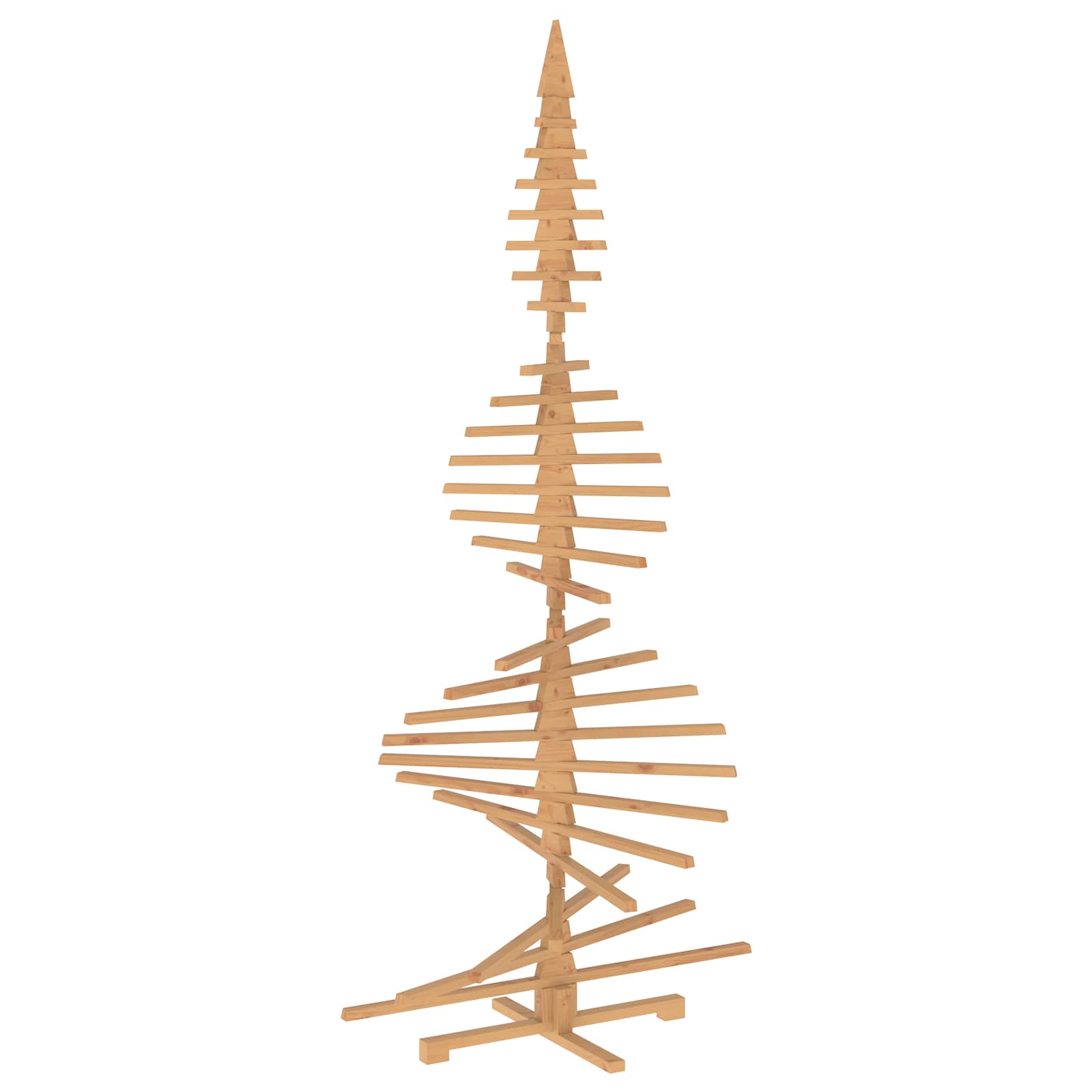 Albero di Natale in legno KOTKA 240 cm Legno Massello di Pino