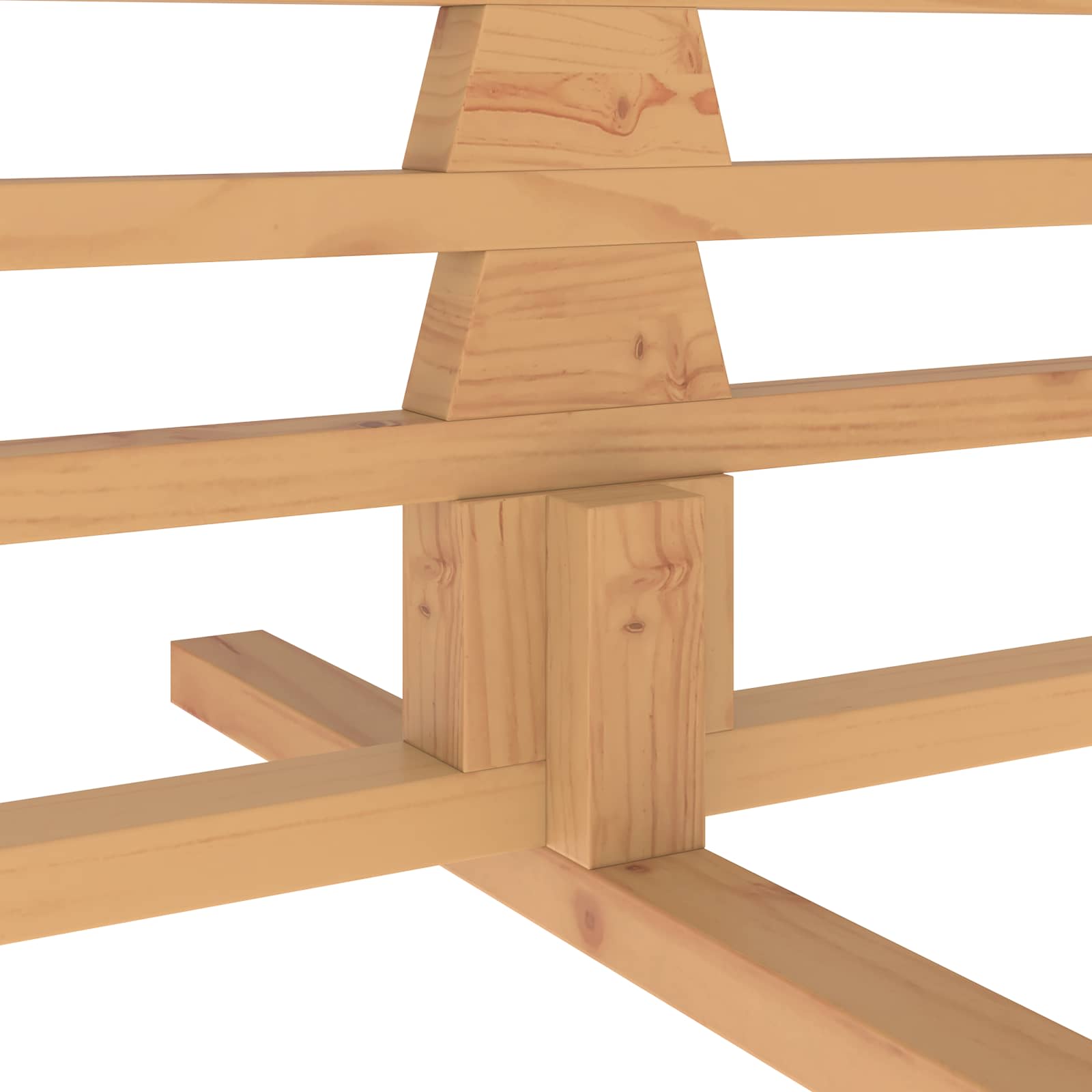 Albero di Natale in legno KOTKA 240 cm Legno Massello di Pino