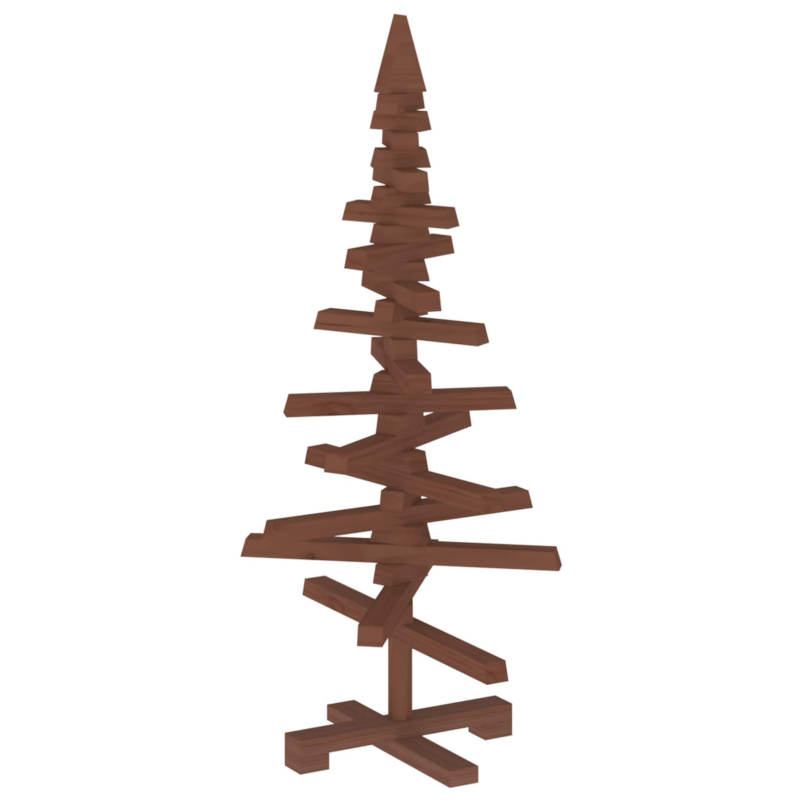 Albero di Natale in legno KOTKA 90 cm Legno Massello di Pino