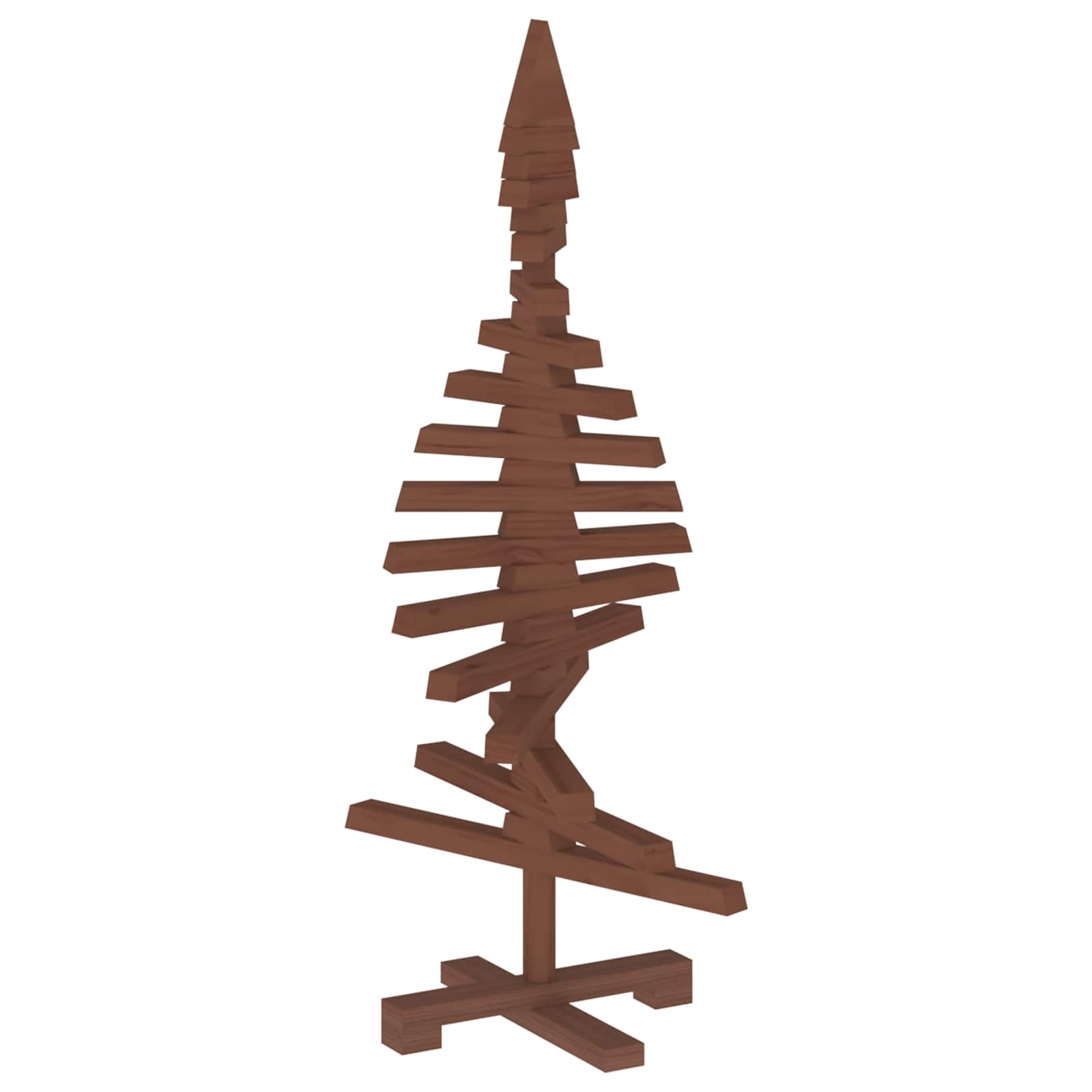 Albero di Natale in legno KOTKA 90 cm Legno Massello di Pino