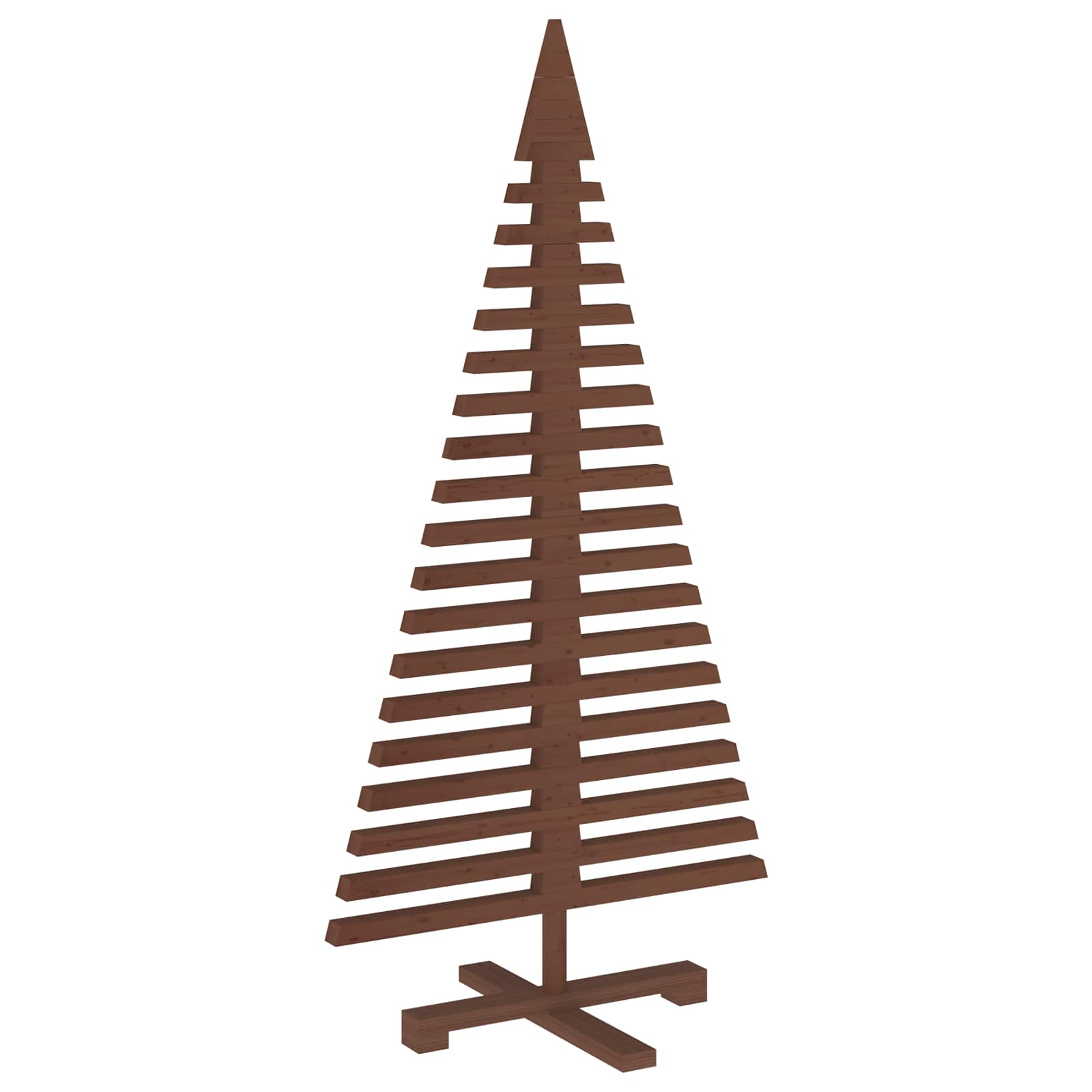 Albero di Natale in legno KOTKA 120 cm Legno Massello di Pino