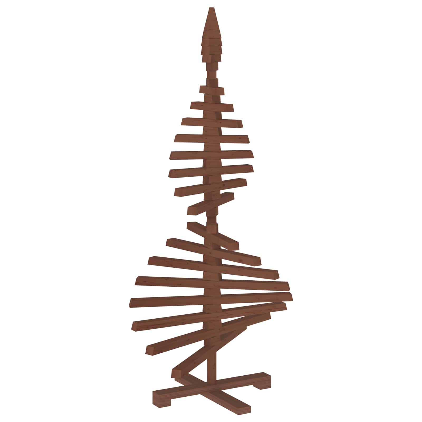 Albero di Natale in legno KOTKA 120 cm Legno Massello di Pino