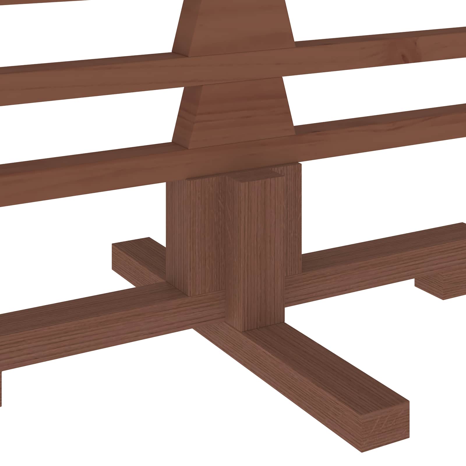 Albero di Natale in legno KOTKA 150 cm Legno Massello di Pino