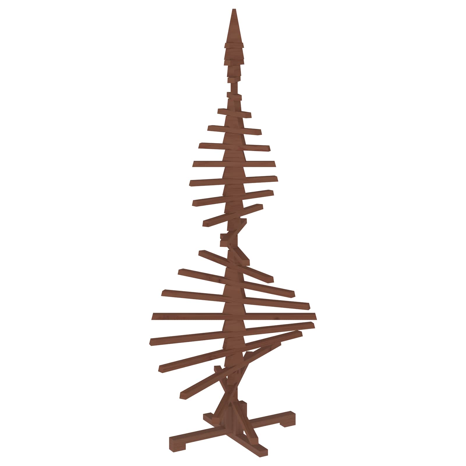 Albero di Natale in legno KOTKA 180 cm Legno Massello di Pino