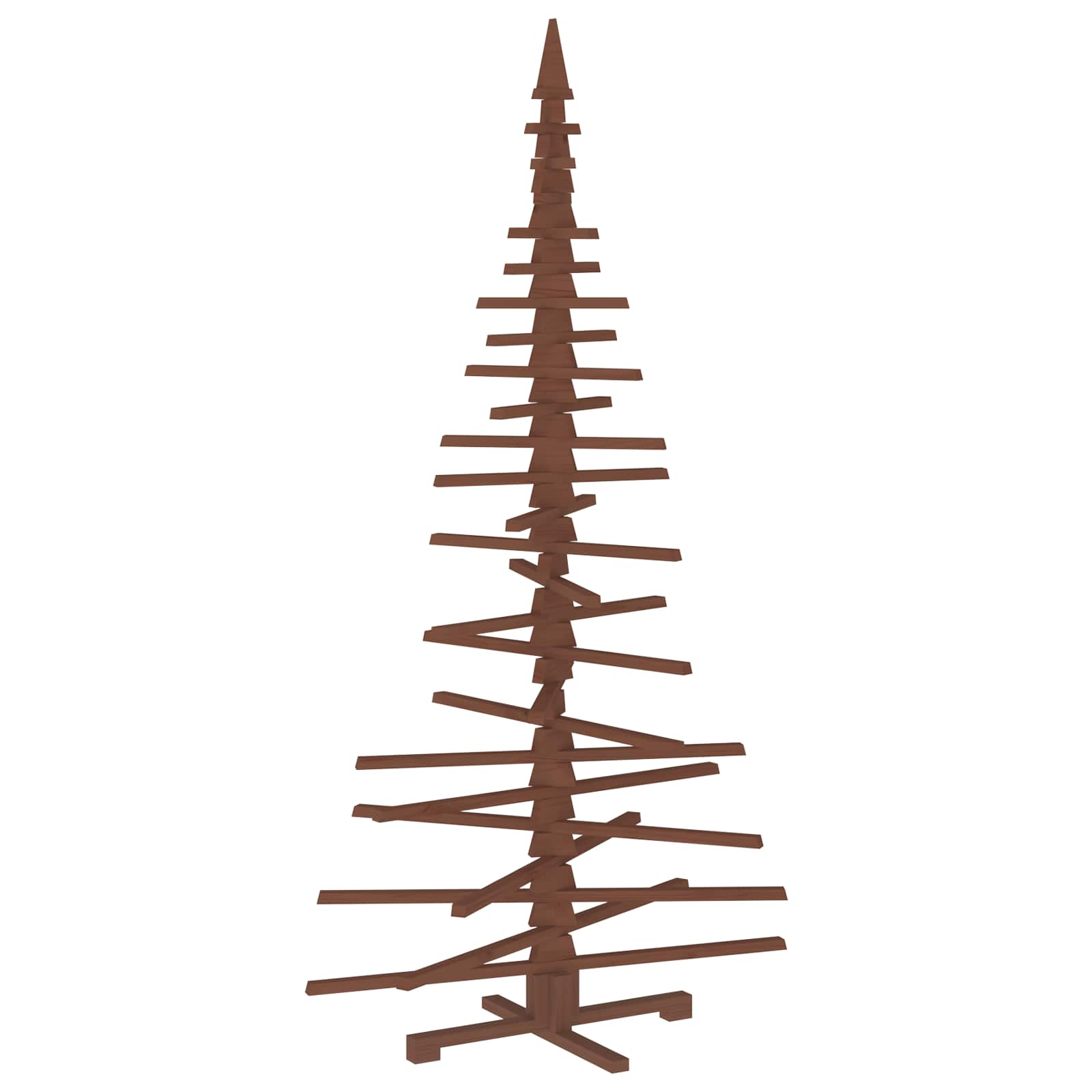 Albero di Natale in legno KOTKA 210 cm Legno Massello di Pino