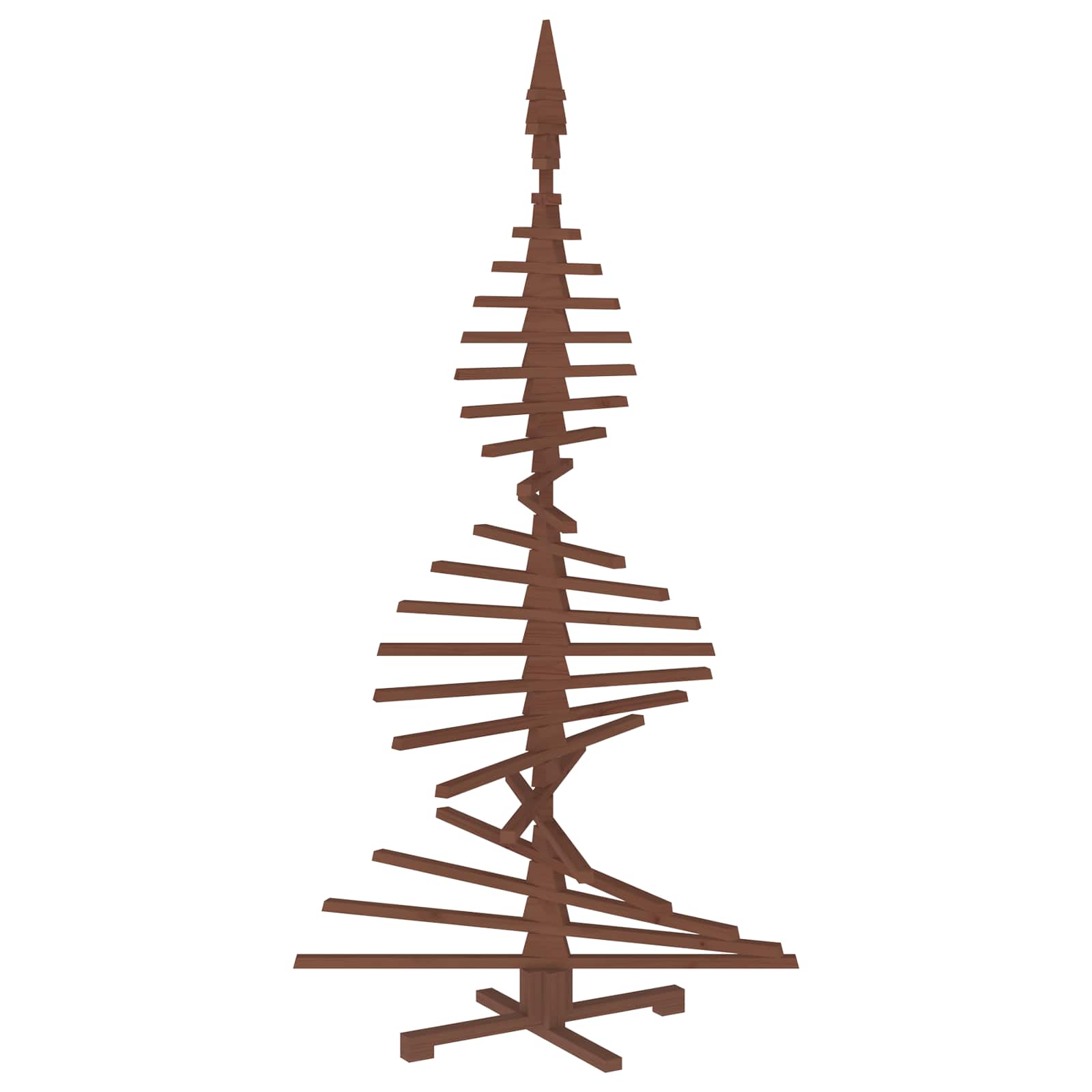 Albero di Natale in legno KOTKA 210 cm Legno Massello di Pino