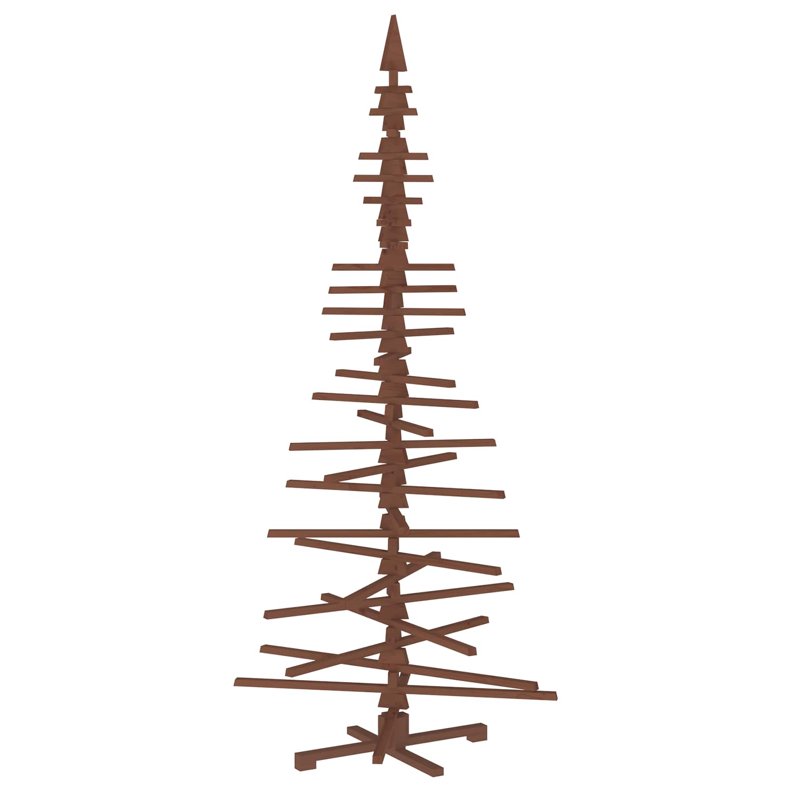 Albero di Natale in legno KOTKA 240 cm Legno Massello di Pino