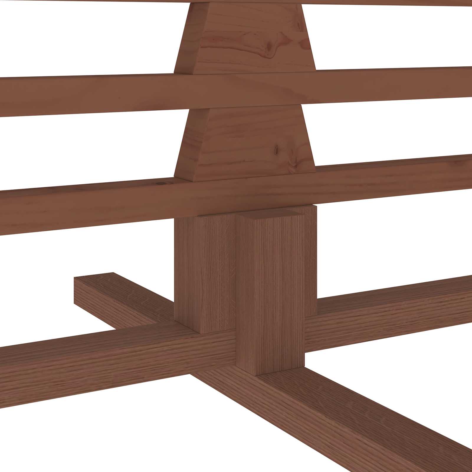 Albero di Natale in legno KOTKA 240 cm Legno Massello di Pino