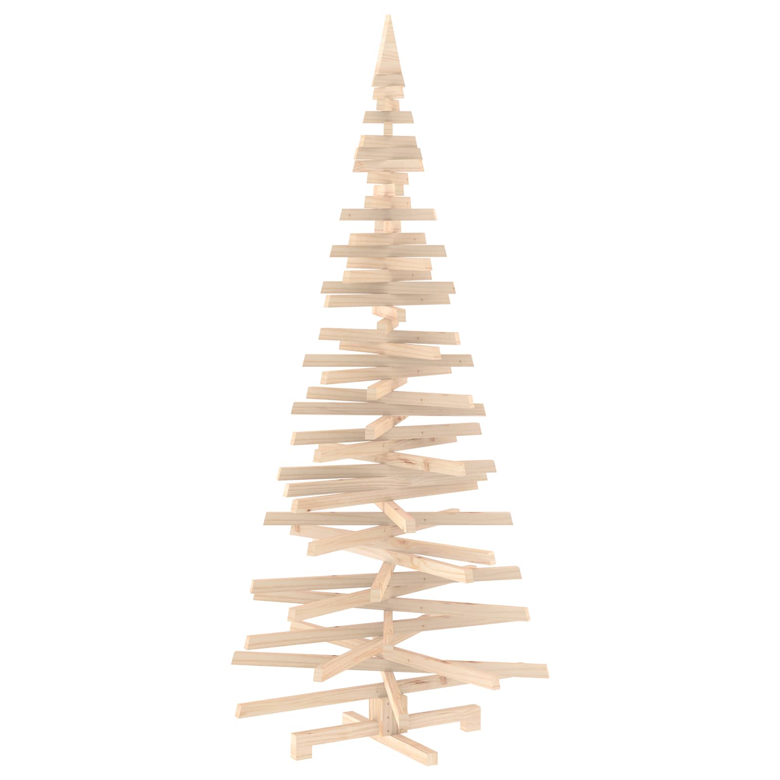 Albero di Natale in legno KOTKA 240 cm Legno Massello di Pino