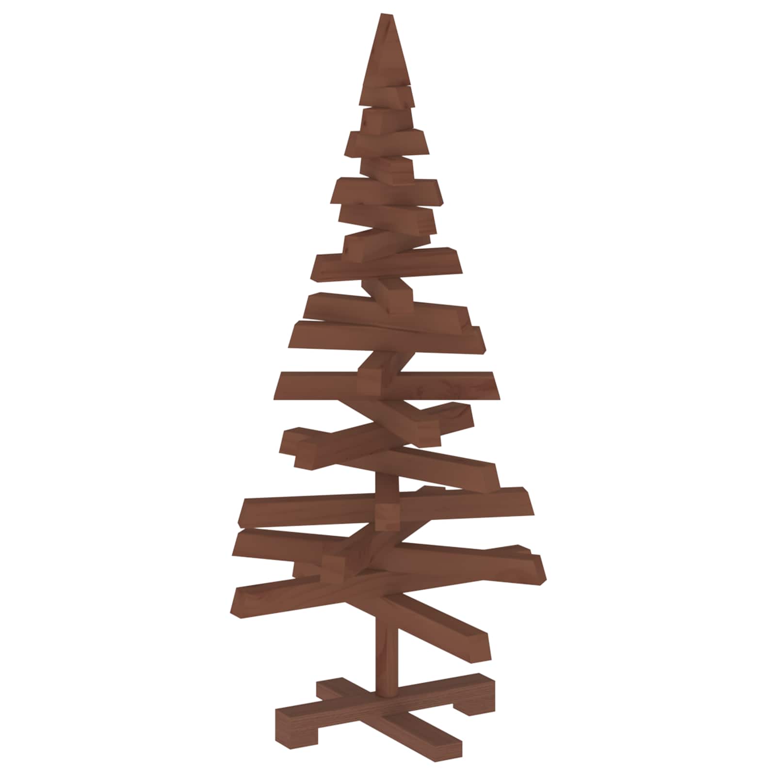 Albero di Natale in legno KOTKA 90 cm Legno Massello di Pino