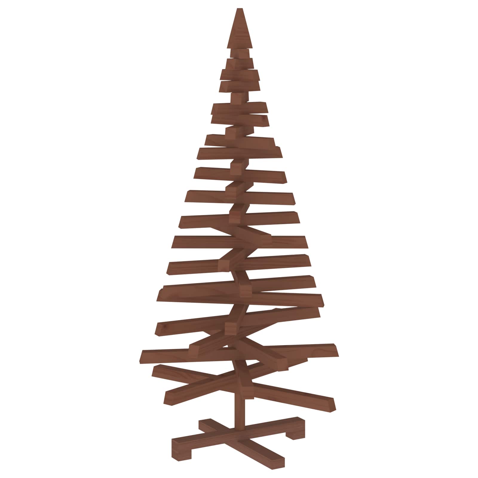 Albero di Natale in legno KOTKA 120 cm Legno Massello di Pino