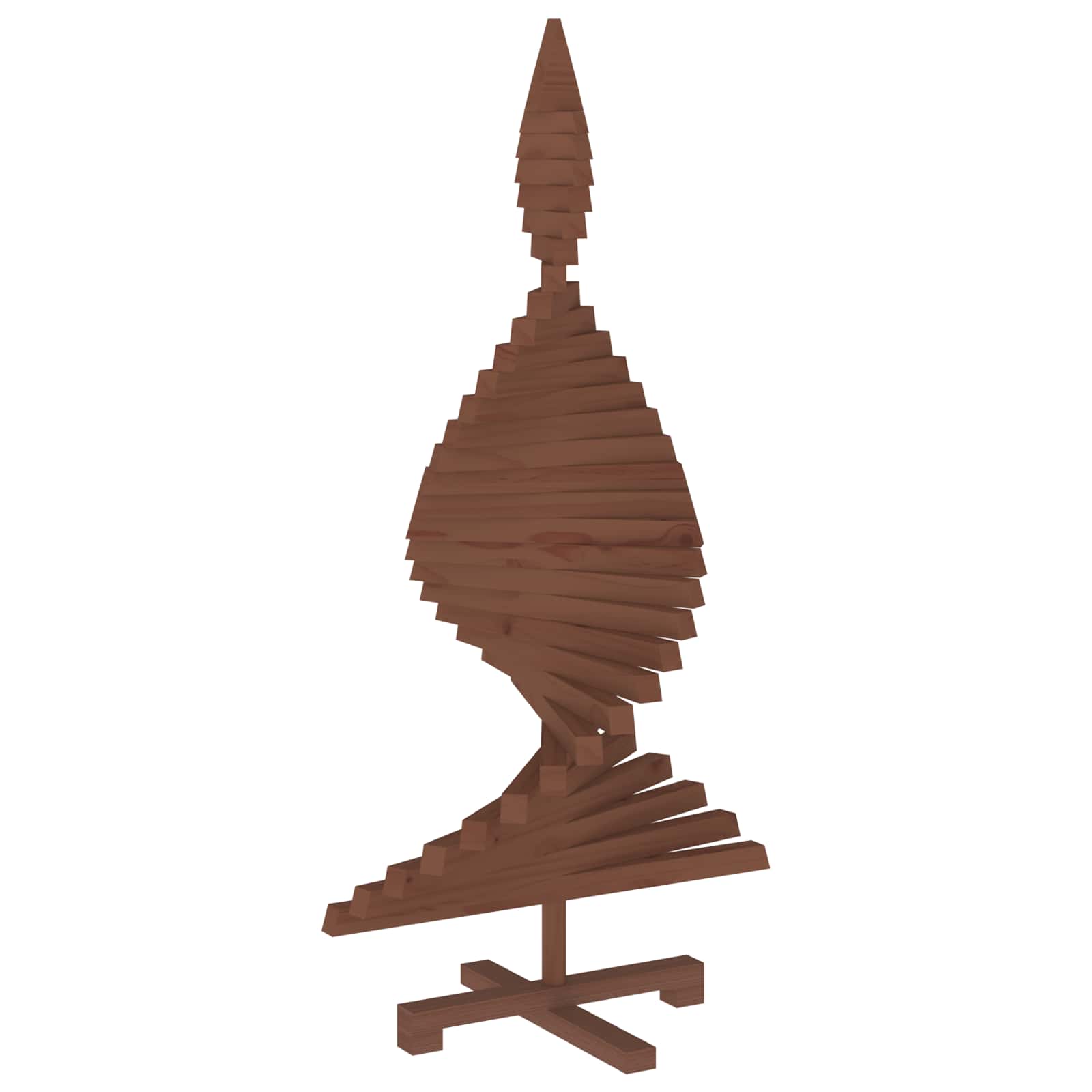 Albero di Natale in legno KOTKA 120 cm Legno Massello di Pino