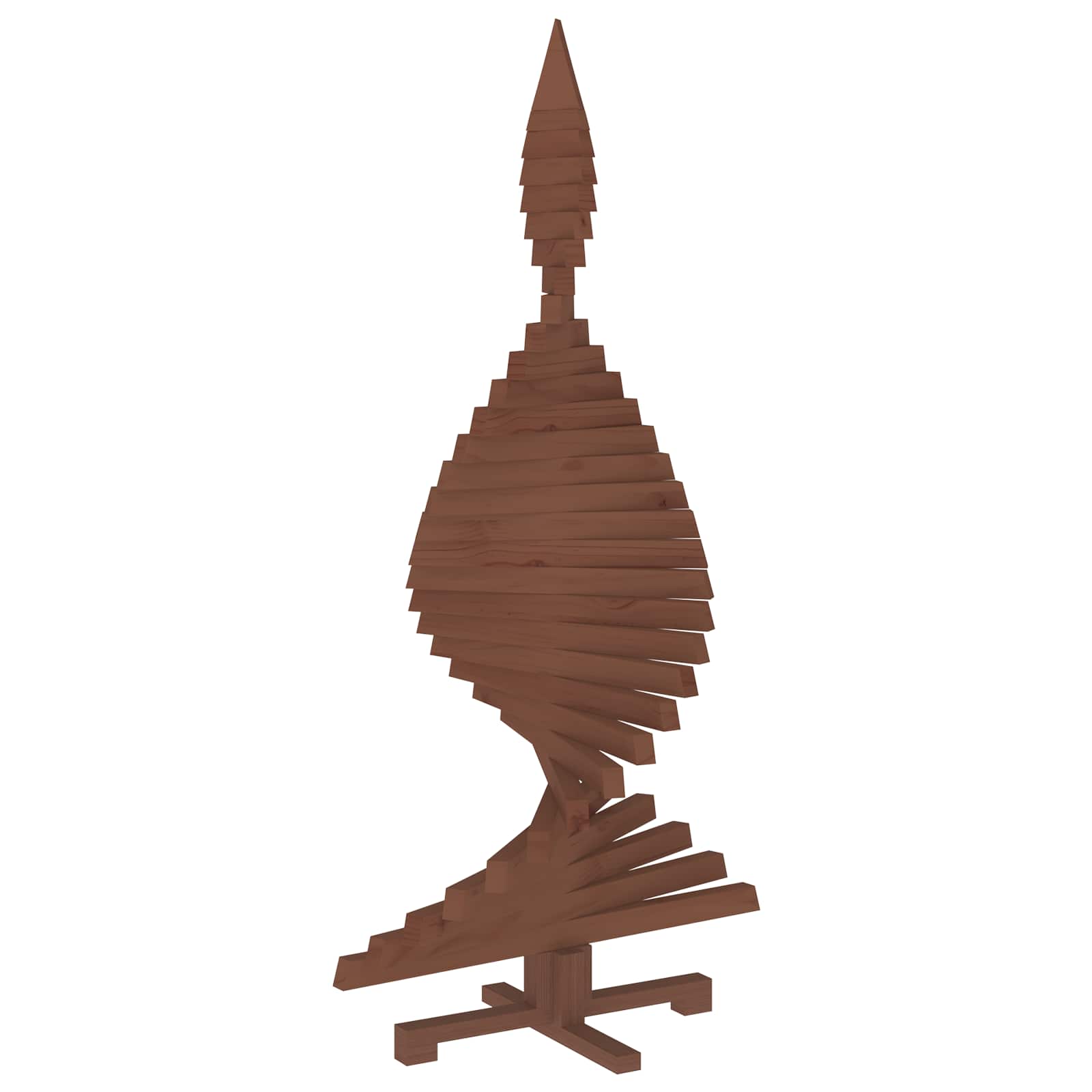 Albero di Natale in legno KOTKA 150 cm Legno Massello di Pino