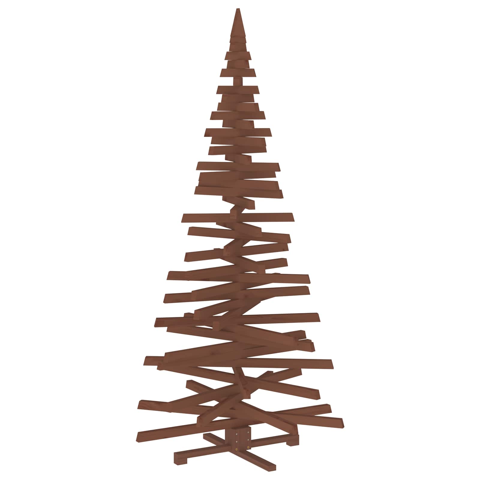 Albero di Natale in legno KOTKA 210 cm Legno Massello di Pino