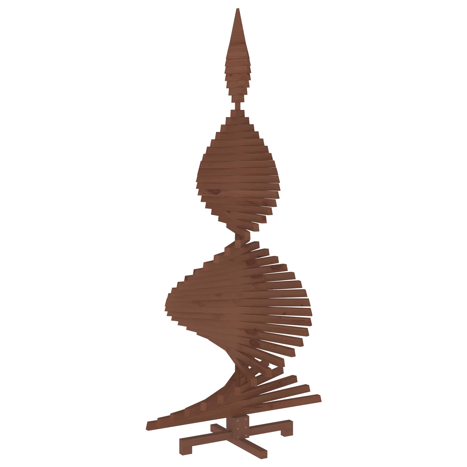 Albero di Natale in legno KOTKA 240 cm Legno Massello di Pino