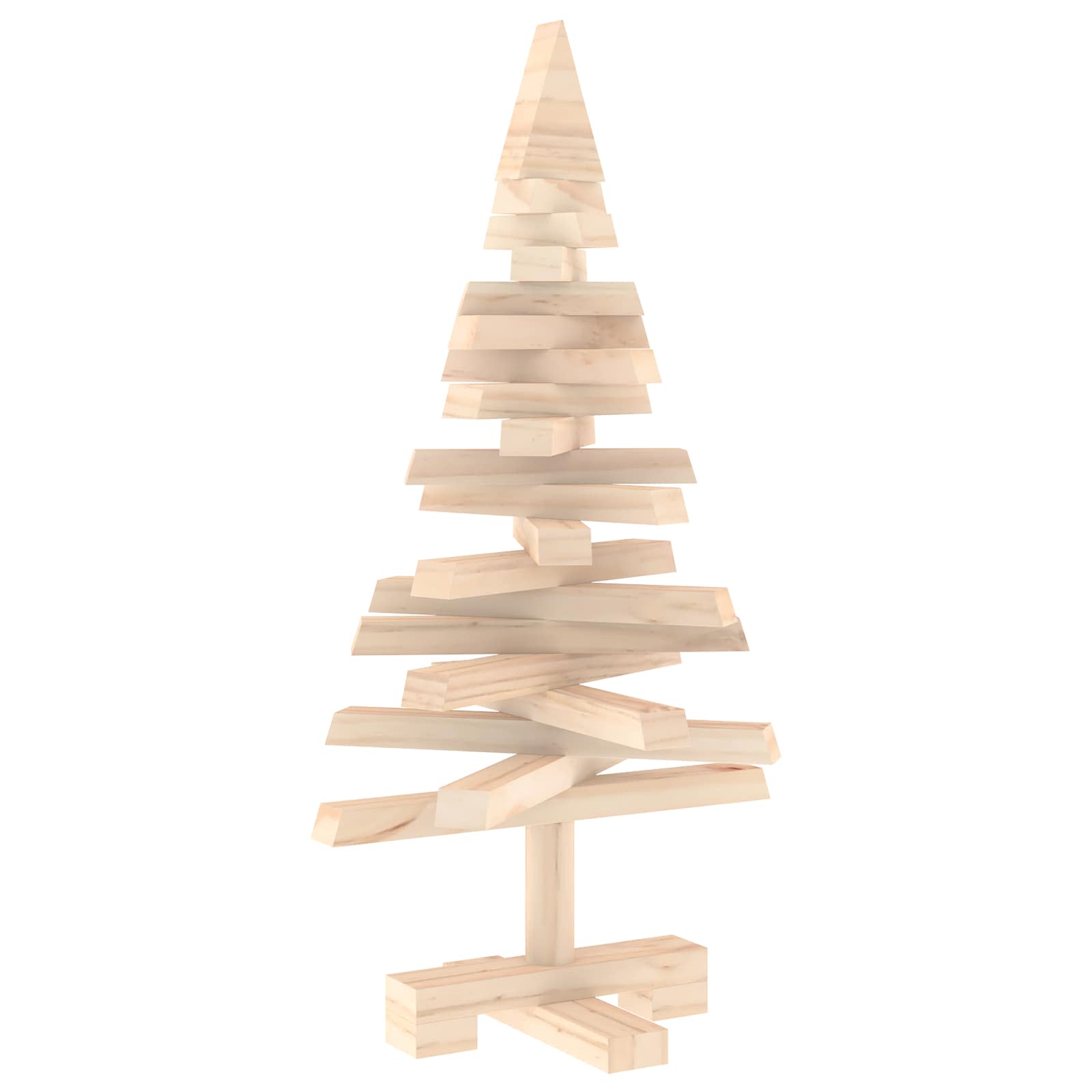 Albero di Natale in legno KOTKA 60 cm Legno Massello di Pino