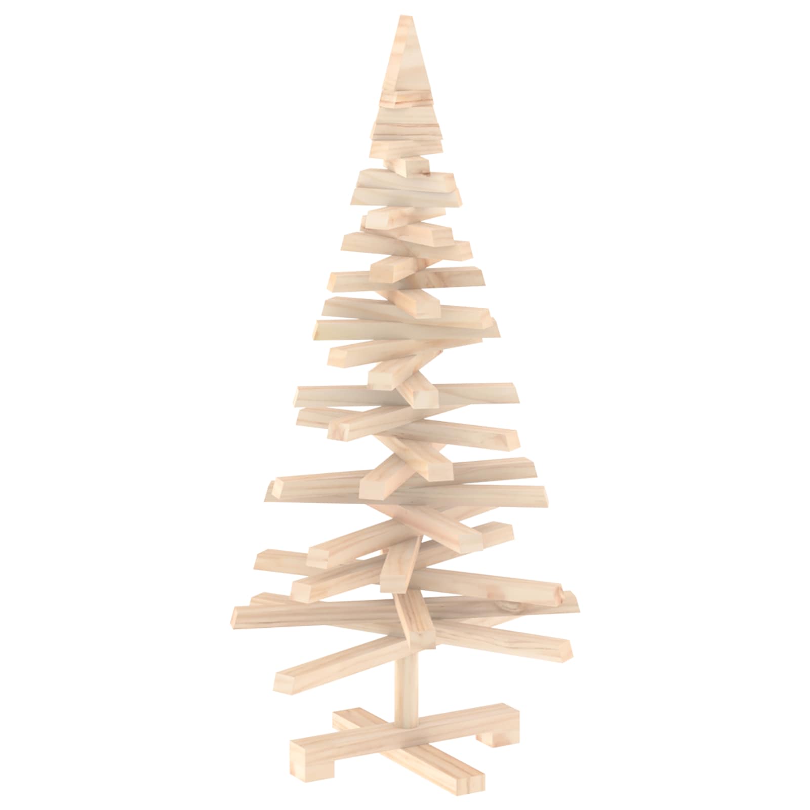 Albero di Natale in legno KOTKA 90 cm Legno Massello di Pino