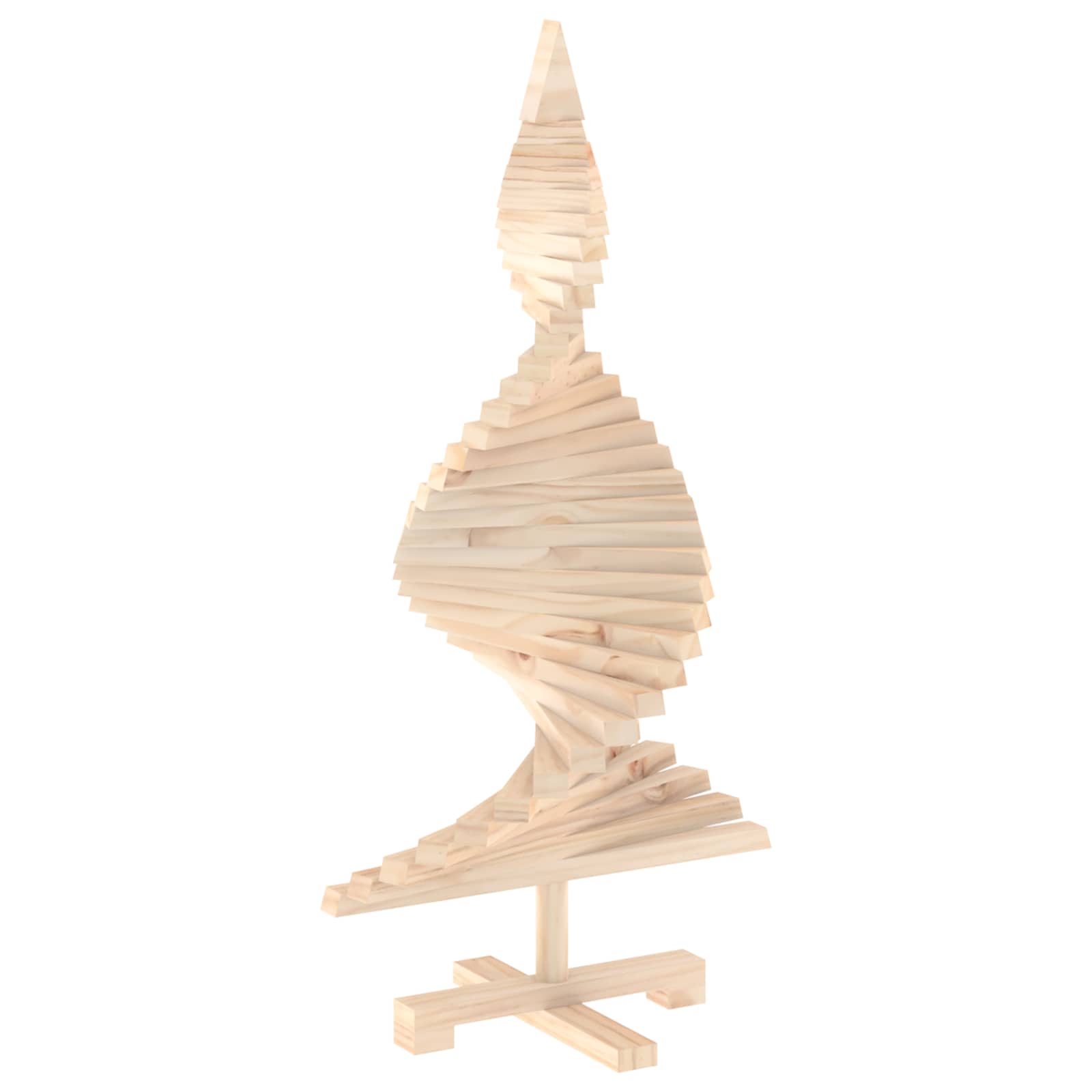 Albero di Natale in legno KOTKA 90 cm Legno Massello di Pino