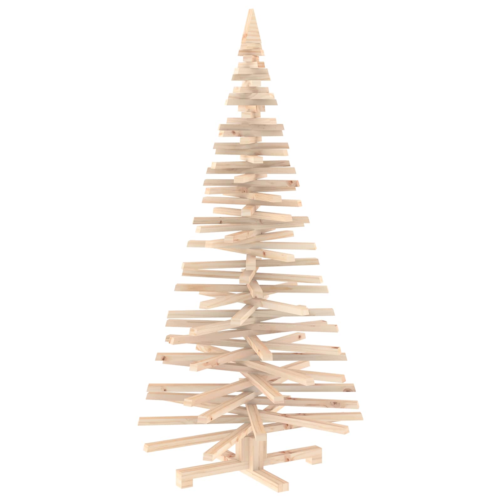 Albero di Natale in legno KOTKA 150 cm Legno Massello di Pino