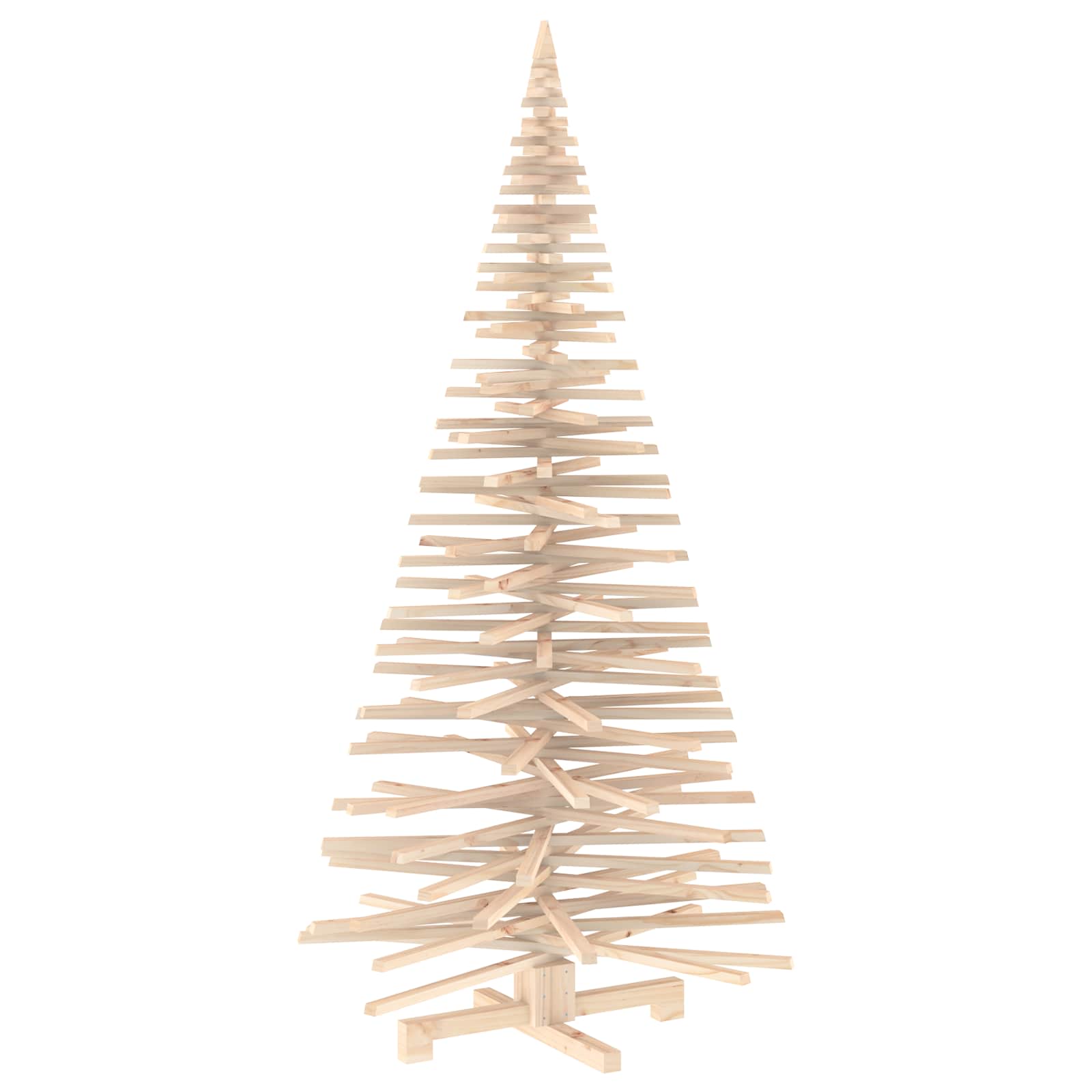 Albero di Natale in legno KOTKA 210 cm Legno Massello di Pino