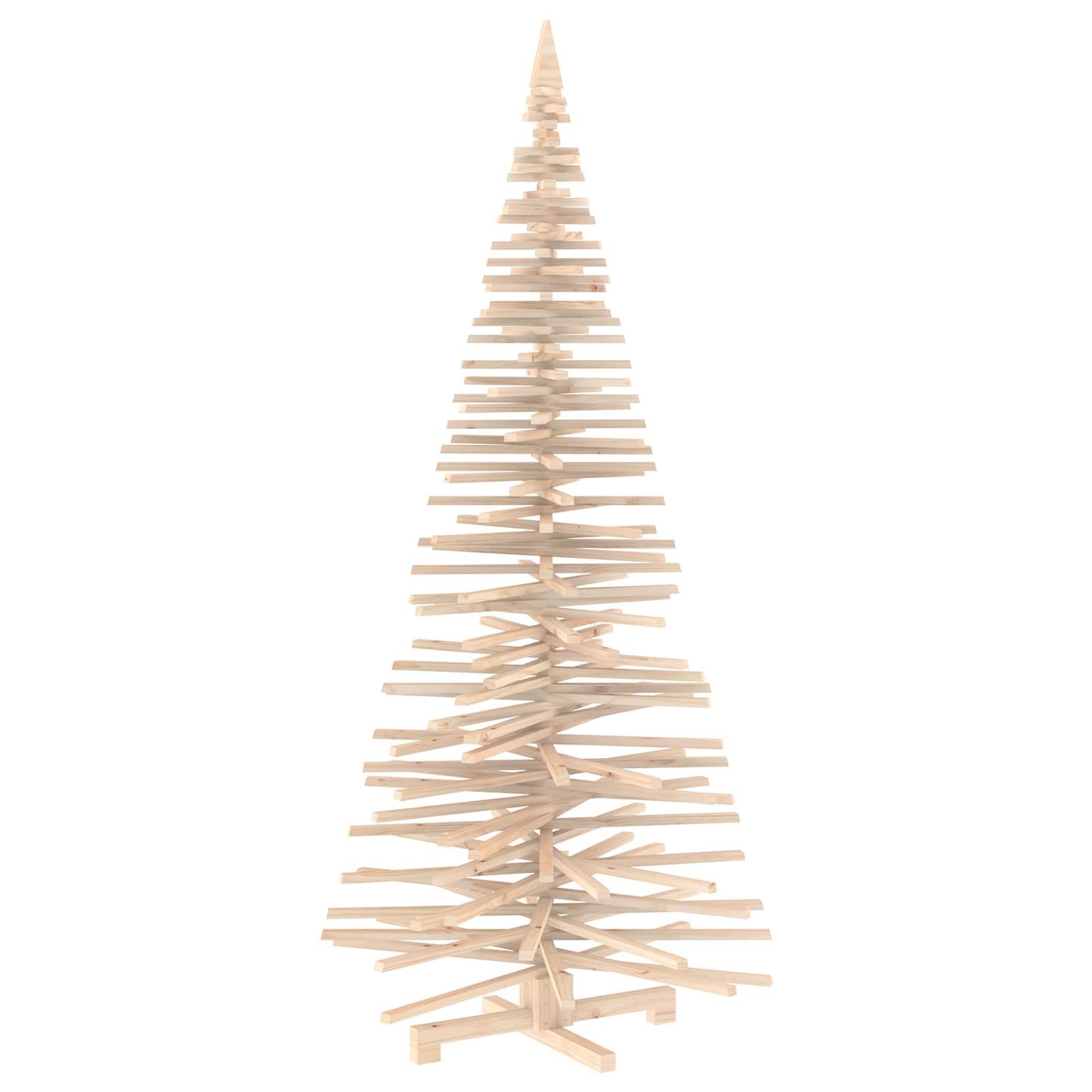 Albero di Natale in legno KOTKA 240 cm Legno Massello di Pino