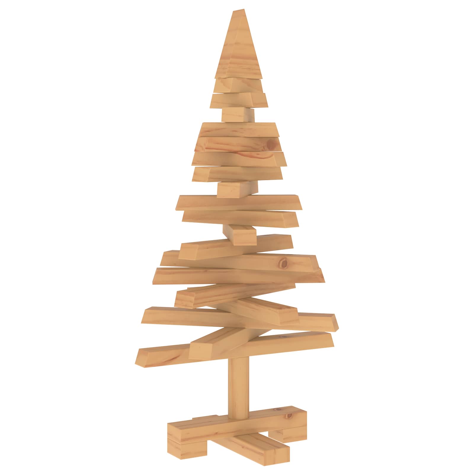 Albero di Natale in legno KOTKA 60 cm Legno Massello di Pino
